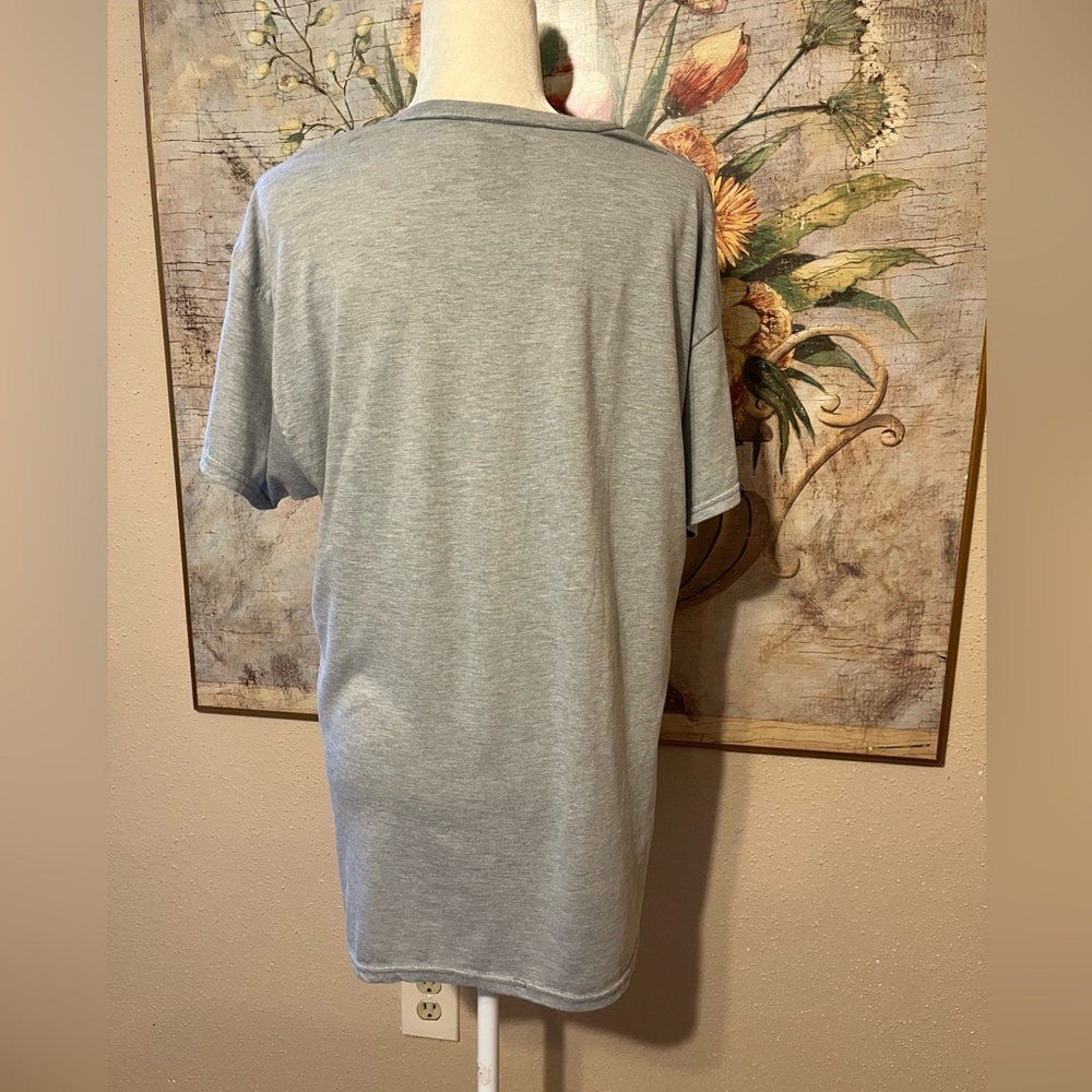 Sz L Hanes ComfortSoft Willie Nelson “Willie Love Them Astros” Heather Gray Tee - Picture 7 of 8